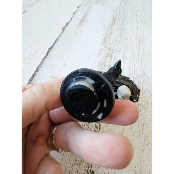 Vintage crow skeleton coffin village accessory decor Halloween crow - Picture 5 of 11